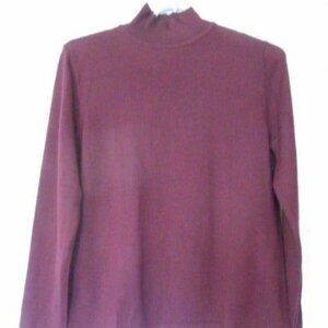 100% merino wool mock turtleneck Sweater